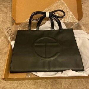 Telfar Medium Black Shopping Bag